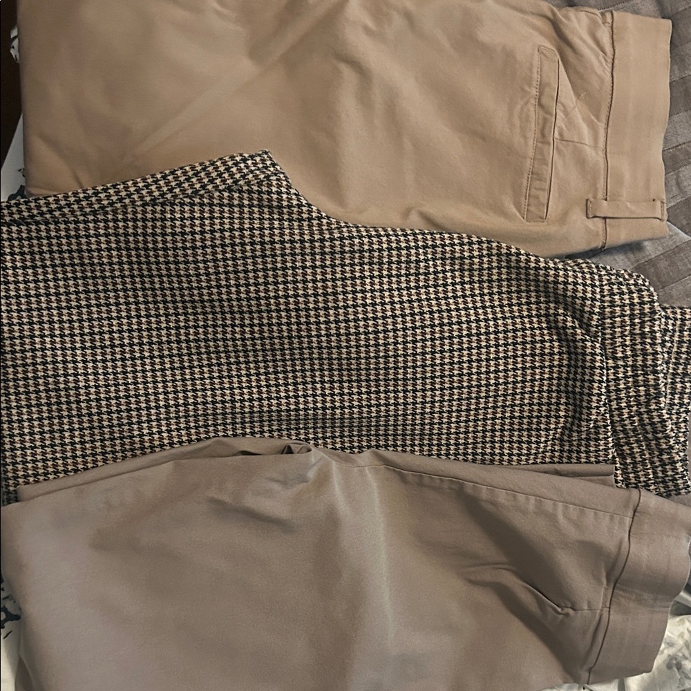 Maurices Multi-Pair Chino & Patterned Pants Bundle - Tan, Black, Cream